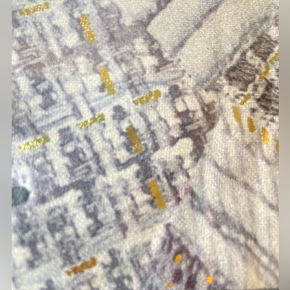 New le lux collection gray & gold print buckle stretch soft touch screen gloves - Picture 4 of 6